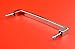 XLX Square Crystal Glass Decorated Stainless Steel Door Cabinet Drawer Handle Pull