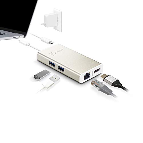 j5create USB C Hub MultiAdapter Docking Station with HDMI 4K, 2X USB 3