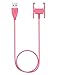 BeneStellar Fitbit Charge 2 Charger, Replacement Charger Charging Cable or Charging Cord for Fitbit Charge 2 Heart Rate and Fitness Wristband (2-Pack 1.8ft Black+Pink)