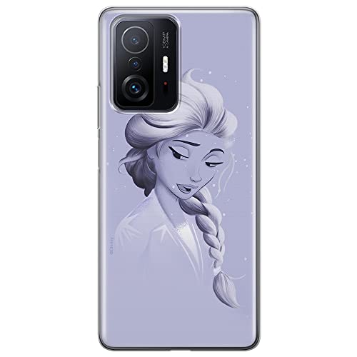 Funda para teléfono móvil de ERT GROUP para Xiaomi 11T 5G / 11T Pro 5G Original y con Licencia Oficial de Disney con diseño Elsa 013 Adaptada a la Forma del teléfono móvil, Funda Hecha de TPU
