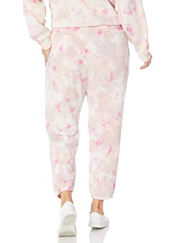 THE DROP WOMEN’S DINA FLEECE ELASTIC HEM SWEATPANT, ROSE, S
