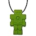 Munchables Robot Chew Necklace for Boys - Sensory Chewable Jewelry (Green)