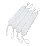 Nicesh Clear Bath Loofahs Back Sponges, Pack of 4