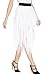 Urban CoCo Women's Sheer Tutu Skirt Tulle Mesh Layered Midi Skirt (L, White)