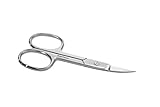STALEKS Stainless Steel Extra Pointed Handmade Nail Scissors. Classic'61 3.62 Inch Scissors with Curved Blades and Blade Protector. Handmade in Europe