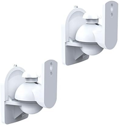 ViiRO Universal Speaker Mounting Brackets White - Sold In Pairs - Suit up to 7.7lbs / 3.5kg Speakers …
