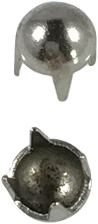 Charm Central Nailheads / Spots / Studs - Various Sizes and Colors 16ss, 20ss,30ss, Round, Flat (200 pcs, 12ss Round - Nickel)