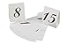 Darice VL2016A 1-15 Table Reservation Number Tents Place Card, White, 15-Pack