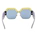 MEETSUN Semi Rimless Sunglasses For Women Trendy Candy Color Fashion Designer Vintage Inspired Glasses (Purple-Blue, 57)