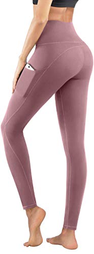 PHISOCKAT High Waist Yoga Pants with Pockets, Tummy Control 4 Way Stretch Women Yoga Leggings with 3 PHISOCKAT High Waist Yoga Pants with Pockets, Tummy Control 4 Way Stretch Women Yoga Leggings with 3