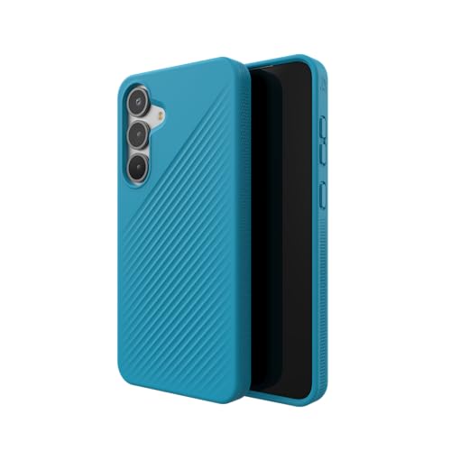 ZAGG Luxe Graphene-Reinforced Case for Samsung Galaxy S25 Plus [6.7-Inch], Wireless Charger Compatible, Slim & Lightweight Design, Secure Grip, Shockproof Phone Back Cover (River Blue)