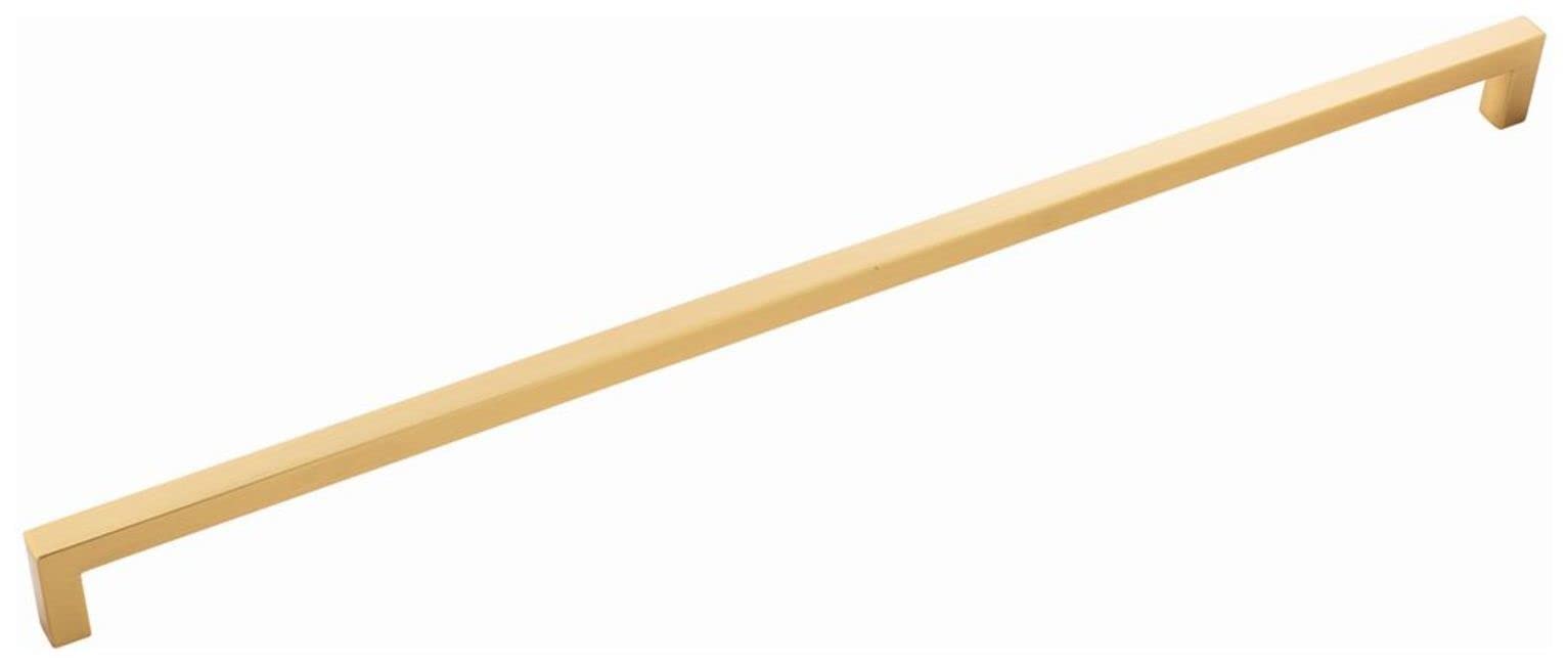 Hickory Hardware Kitchen Cabinet Handles, Drawer Pull for Doors & Dresser Drawers, Hardware for Bathroom, 18 Inch Hole Center, Brushed Golden Brass, Skylight Collection