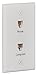 RCA RJ45/Phone and Internet Port Wall Plate - White (TPH551R)