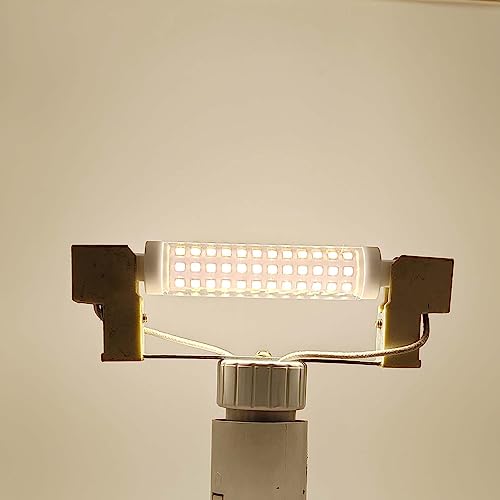 QLEE R7S Bombilla LED 118MM 12W J118 T3 Luz de inundación LED equivalente 150w Luz halógena Lámpara de pared Apliques de suelo Tipo j Lineal Doble Extremo Banker Light 360º Ángulo de haz 2 Pack