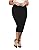 Chicwe Women's Plus Size Stretch Long Tailored Calf Length Pencil Skirt Elastic Waistband