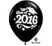 Class of 2016 Black Latex Balloon 12 Pack