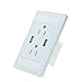 NineLeaf 1PK Dual USB Electric Adapter Dual Plug Wall Socket Outlet Power Charger for Iphone Samsung Ipad tabletPC