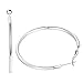 3 Pairs Silver Hoop Earrings for Women- 925 Sterling Silver Big Hoop Earrings for Girls Gifts (30mm/40mm/50mm)