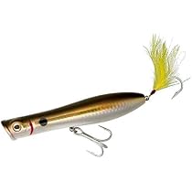 Tsunami Talkin' Pencil Popper 6" GT Striper Surf Fishing Lure - VMC Hooks, Clear Ghost Color TSTP6F-217 - View #7