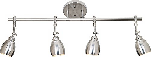 Pro Track Elm Park Collection Brushed Steel 4-Light Fixture