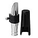 Yibuy 9# Silver Jazz Tenor Saxophone Mouthpiece Set for Beginners Saxophonists