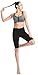 ABUSA Women's Cotton Workout Bike Yoga Shorts - Tummy Control L Black