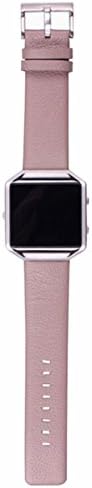 SUPTG Beige Leather Luxe Band Strap For The New FITBIT BLAZE Fitness Watch Smart Watch