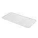 mDesign Premium Quality Pet Food and Water Bowl Feeding Mat for Cats and Kittens - Waterproof Non-Slip Durable Silicone Placemat - Raised Edges, Food Safe, Non-Toxic - Small - Clear