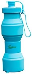 HELME Collapsible Water Bottle 27 oz ，Food Degree Folding BPA Free Silicon water Bottle 800ml FDA Great Partner for Sports ,Outside Working &amp; Travel