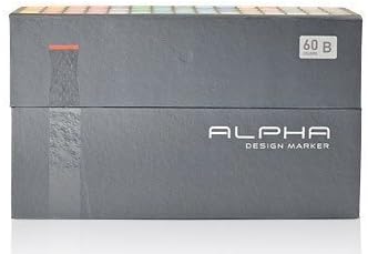 Alpha EF 60 Grafikmarker 60er Set B Box Design Marker by Alpha EF