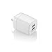 Wall Charger,Allytech(TM) 2.1-Amp (10 Watt) Dual USB Travel Wall Charger For iPhone 6S iPhone 6 iPhone 6 Plus, iPod iPhone 5 5S, Samsung Galaxy, and Android or USB Devices (Bucket Shape-White)