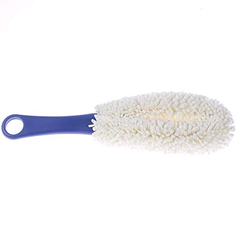 EORTA Set of 2 Glassware Brushes with Long Handle Home Decanter Cleaning Brushes Flexible Bottle Scourer No Scratch, for Wineglass, Narrow Neck Goblets, Cups