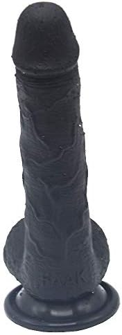 Men's Stráp-On Insert P%-ènǐ-Waterproof Silicone Toy Men's Large Long Soft Silicone Huge Realistic Toys - Black