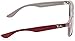 Ray-Ban Junior Kids' RJ9052S New Wayfarer Square Sunglasses, Red Fuchsia On Grey/Dark Grey, 47 mm