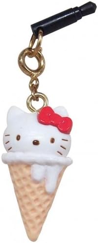 Amazon グルマンディーズ ハローキティ アイスクリーム チャームキャラピン バニラ San 338a イヤホンジャックピアス 通販