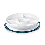 OXO Tot Stick & Stay Suction Divided Plate, Navy