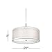Possini Euro Design Double Drum Brushed Nickel Pendant Chandelier 20