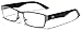 Non-Prescription Rectangular Horn Rimmed Clear Lens Fashion Eye Glasses for Men Women