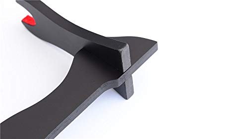 1 Layer 14.8'' Padded Protect Japanese Samurai Sword Katana Wakizashi Tanto Stand Holder Display Rack Support for All Sword (1 Layer) - Thumbnail 4