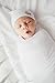Copper Pearl Baby Beanie Hat Top Knot Stretchy Soft Dove