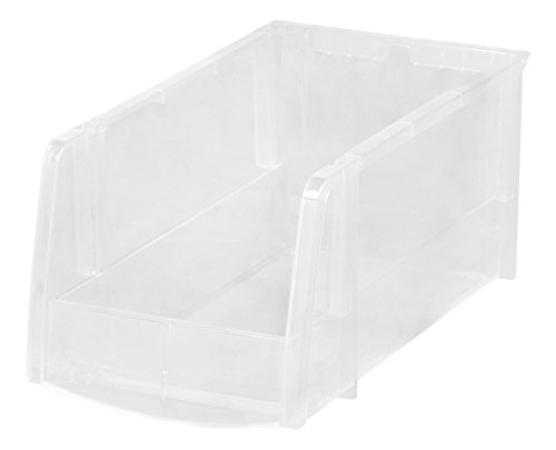 IRIS USA, Inc. M 8PC Set 1PK [ECOM] IRIS Medium Bin, 8 Pack, Clear,