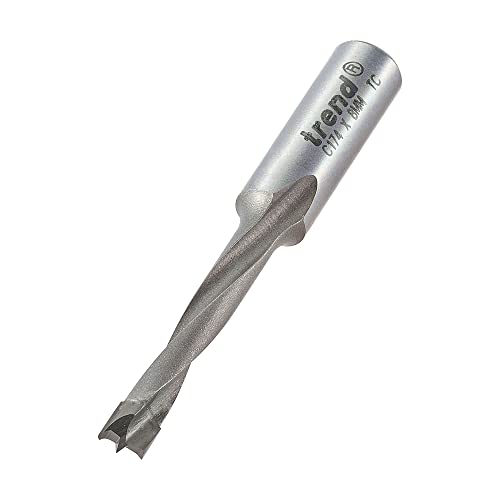 Trend Dowel Drill Router Cutter, 8mm Shank, 5mm Cut Diameter, 35mm Length