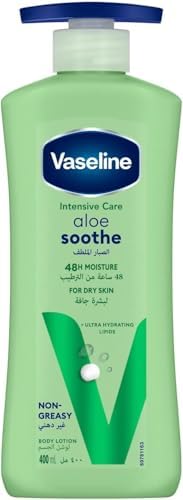 Vaseline Lotion Intensive care Aloe vera Soothe, heals & refreshes dry skin  400ML price in Saudi Arabia | Amazon Saudi Arabia | supermarket kanbkam