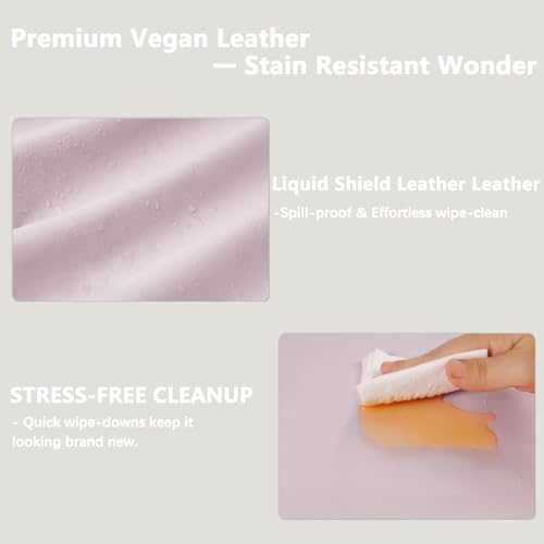 Baby Changing Pad, Waterproof Diaper Changing Pad for Dresser and Table, Leather Wipeable and Easy to Clean, Light Pink 78 * 40 * 11Cm