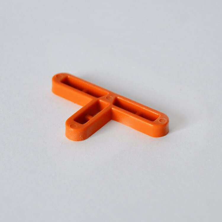 200 pcs 5mm T Shape Tile and Brick Spacer. Plastic Hollow Structure for DIY Tiles, Bricks, Paving Slabs, Patio, Wall & Floor Removable Levelling Tool