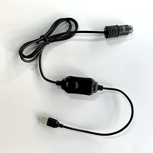 YukiHalu USB Powered Submersible Aquarium Heater, 10W/5V/2A Adapter