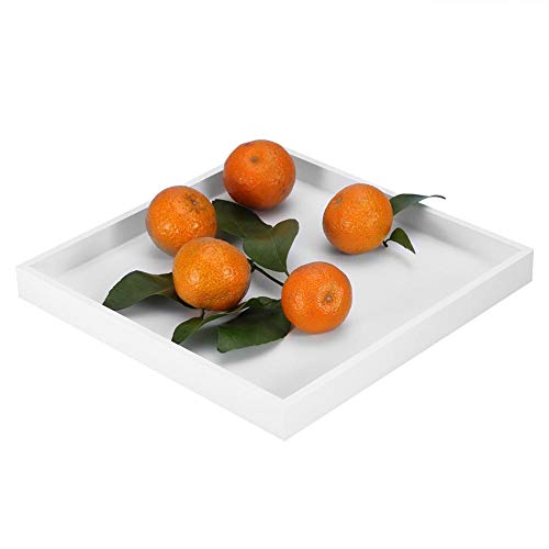 Multi-purpose Desktop Storage Trays, Fruit Organizer Valet Tray for Cans Drinks Food Jewelry Cosmetics White - Thumbnail 7