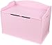 KidKraft Austin Wooden Toy Box/Bench with Safety Hinged Lid - Pink, Gift for Ages 3+, Amazon Exclusive