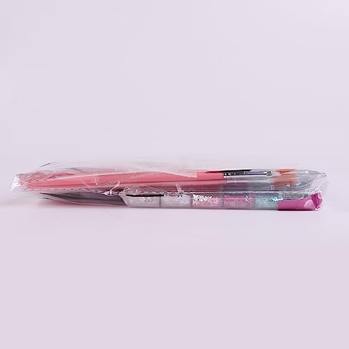 FANDAMEI Nail Art Kit - Design Tools with Brushes, Dotting Tools, Glitter, Sequins, Foil Flakes, Rhinestones, Dust Brush - Image 13