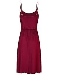 II ININ - Vestido de verano con tirantes ajustables para mujer, XL